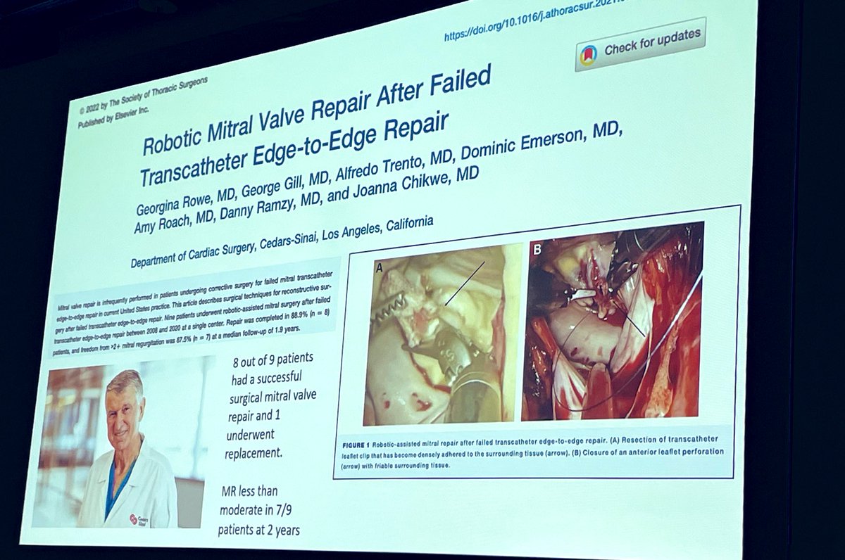 Dr. Raj Makkar and fellow panelists discuss options for mitral valve repair. #ACC24 #CardioTwitter