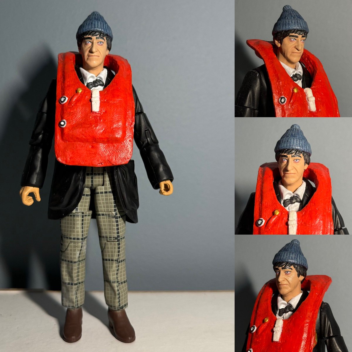 JR1991JR's tweet image. Doctor Who Fury From The Deep
The Second Doctor!
Head modelled by Helleno_souza &amp;amp; sold by @NDWDesigns 
Lifejacket by @CaptainJimiPie 
(Comparison pictures from original custom to updated version)

#DoctorWho #FuryFromTheDeep #DoctorWhoCustomFigure