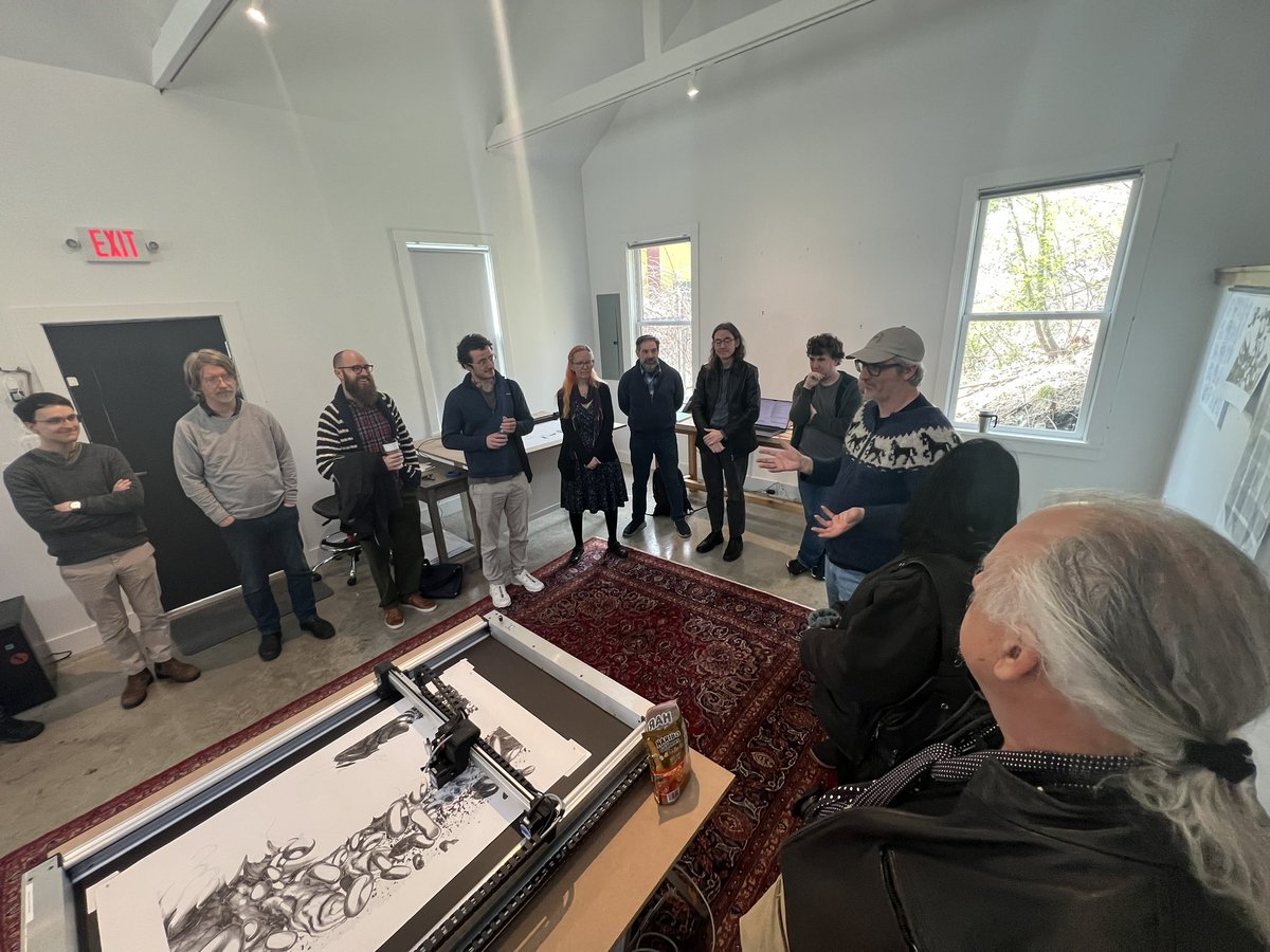 bantamtools's tweet image. Thanks to everyone who made it out to our first Bantam Tools #plotterstudysession it was a pleasure meeting all of you! We look forward to making this a monthly meetup so stay tuned for details on the next one! #NextDraw #ArtFrame