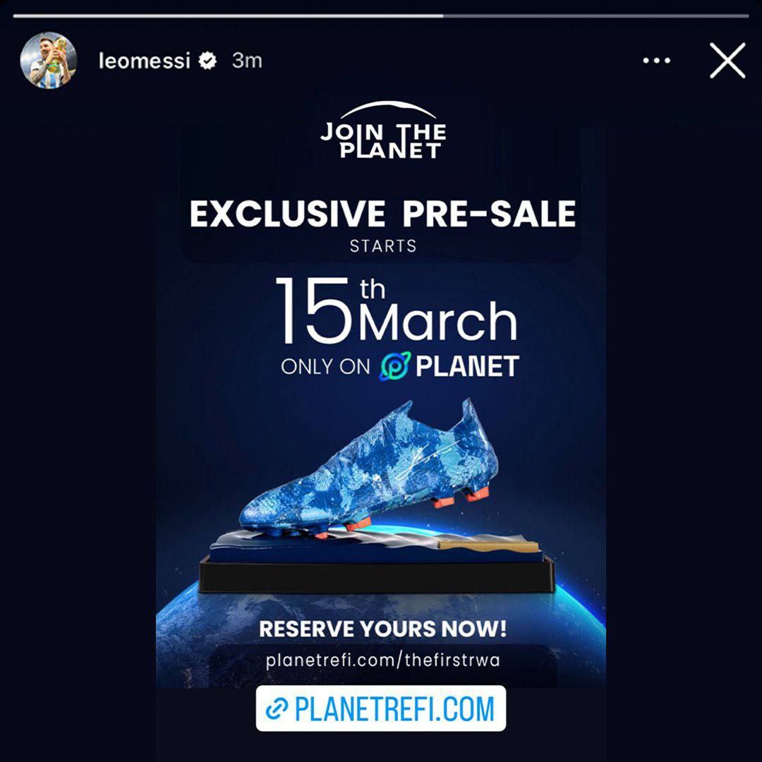 Secure your Limited First Edition Messi Collectible exclusively at: planetrefi.com/thefirstrwa Hurry, availability is running low! Book now using a Card, Crypto, or $PLANET (for a 30% Discount)🔥 #DYOR #PROMO #NFA #PlanetRWA @PlanetReFi #Messi