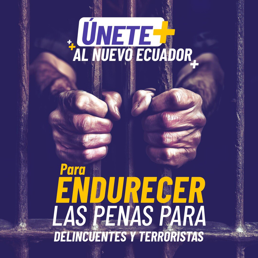 ✊¡ Cero impunidad a delincuentes y terroristas! 

#ÚneteAlNuevoEcuador 🇪🇨