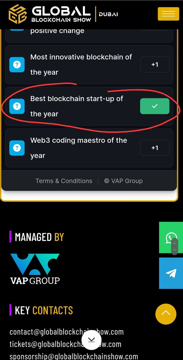 globalblockchainshow.com/awards/voting/

You can vote again!
Lay out has changed.