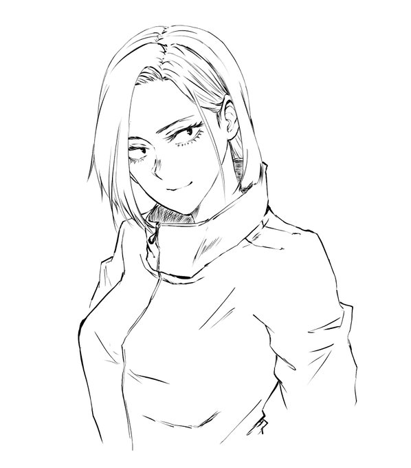 手ぐせで描くと大体こんな感じで描いちゃう。 