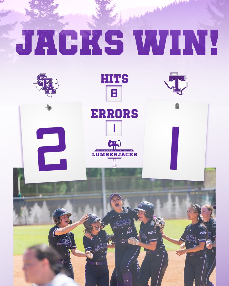 🟣 TURN ON THE PURPLE LIGHTS! Ellie Vance hits a walk-off single as the 'Jacks win the first game of the doubleheader! 🪓 The final game of the series will start at approximately 3:10 p.m. #AxeEm x #RaiseTheAxe