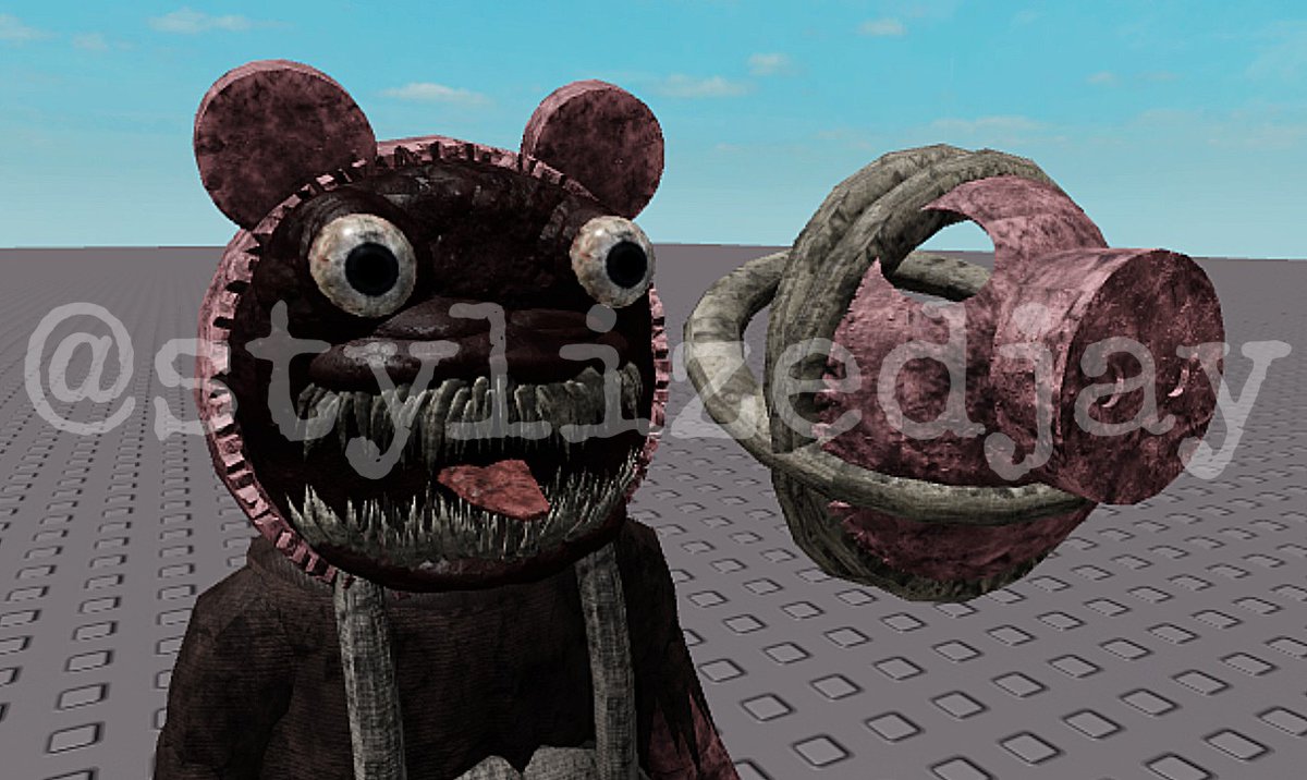 images of the full butchered penny model: [#piggy, #roblox]