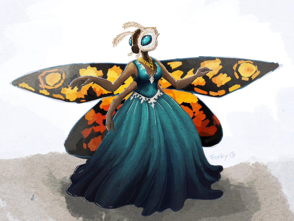 #digitalpainting #MonsterGirls #mothra