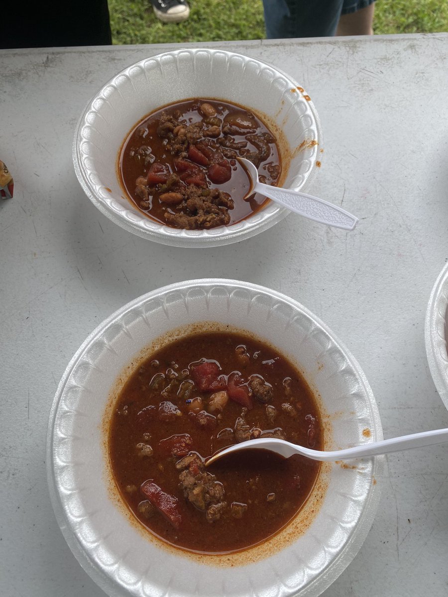 Beavoh00's tweet photo. Little chili cookoff this morning. Turned out pretty good. https://t.co/2xYFSbBLDa