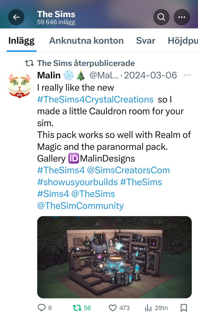 Thank you so much @TheSims for retweeting my post. Im so happy 🥰 Now please follow me 😭🙏🤣 i am very cool 😎 i promise #TheSims4 #thesims