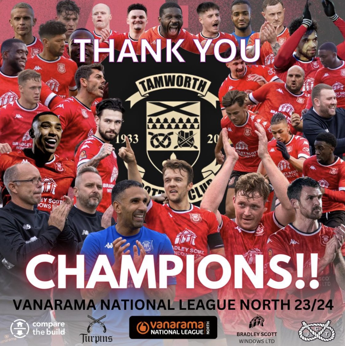 THANK YOU | We have been overwhelmed by the many kind messages received from fellow clubs in the @TheVanaramaNL, other leagues, supporters, opposition supporters, former players and managers too. It has been a special day for us and we are very grateful. #BristolStreetMotors