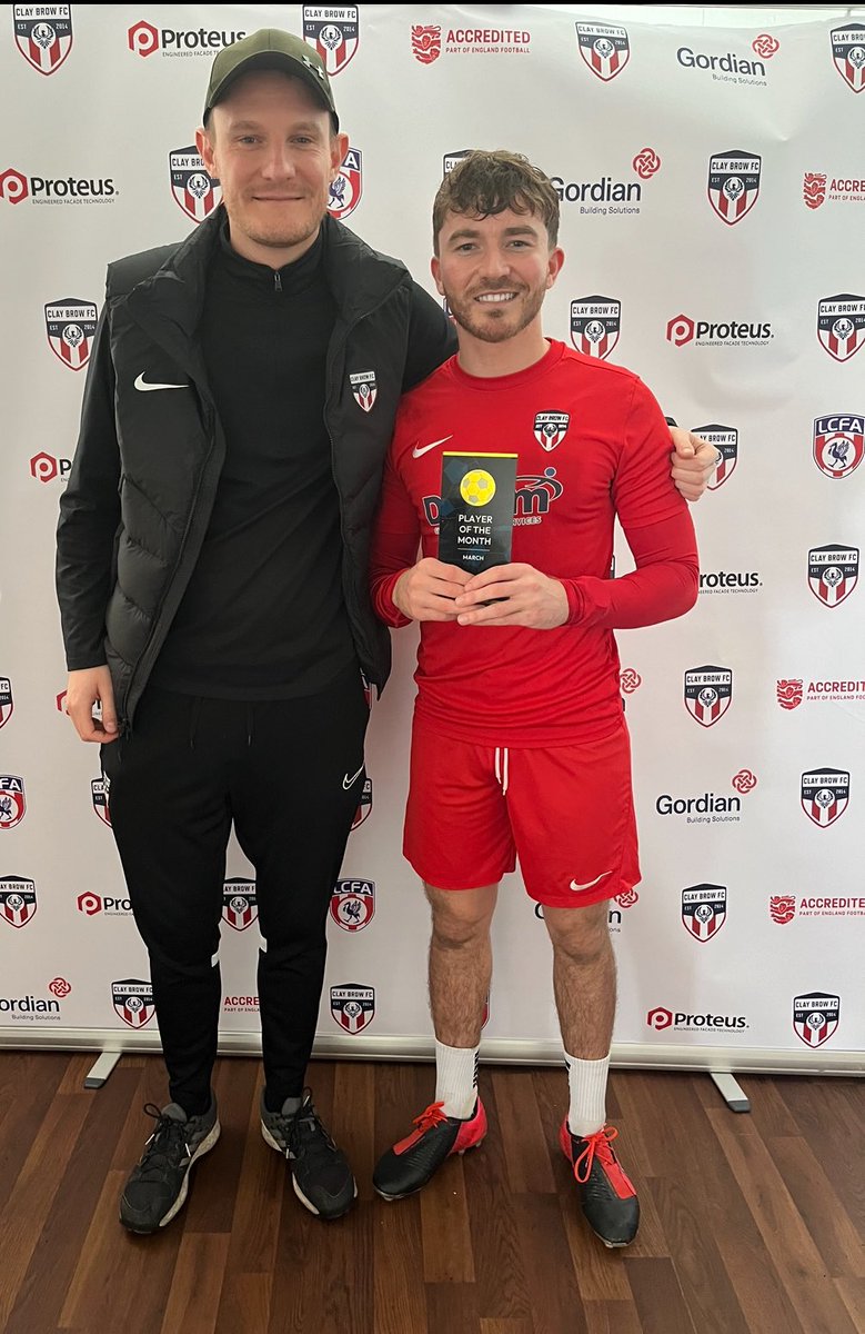 Before today’s game we announced our Player of the month for March. Well done to JJ Newnes who has been brilliant throughout this season and superb again today! He’s fully deserved this one! Up the Brow 😎⚽️