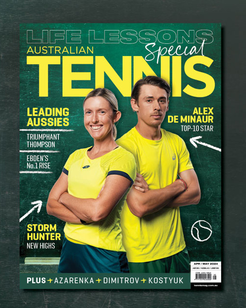 There is lots to learn from Aussie stars Storm Hunter and Alex de Minaur 💚💛

The April-May edition of <a href="/AusTennisMag/">AusTennisMag</a> is out now, visit tennismag.com.au to order your copy