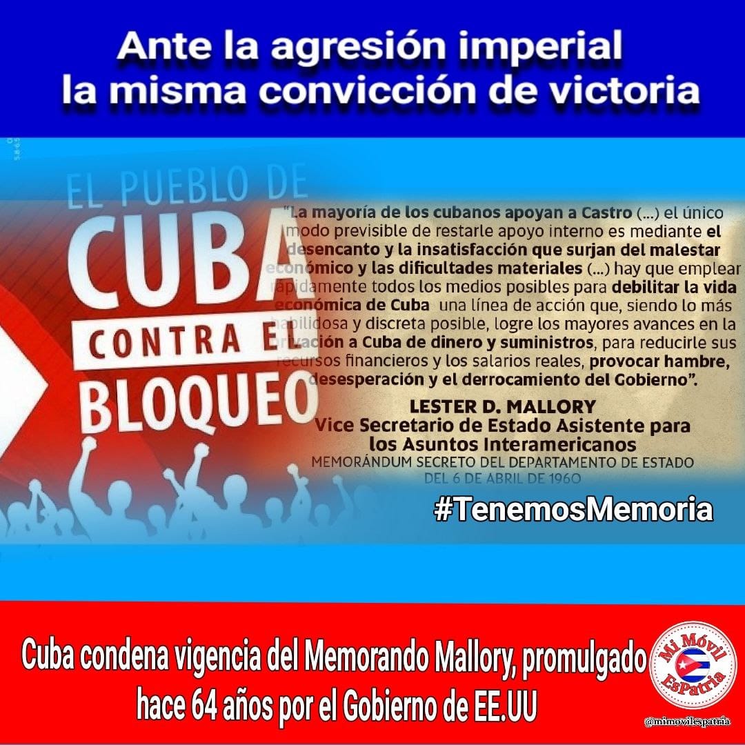 🇨🇺/ Ante la agresión imperial, nuestra convicción siempre será la misma. 
Viva #Cuba libre!! #TenemosMemoria #CubaViveEnSuHistoria