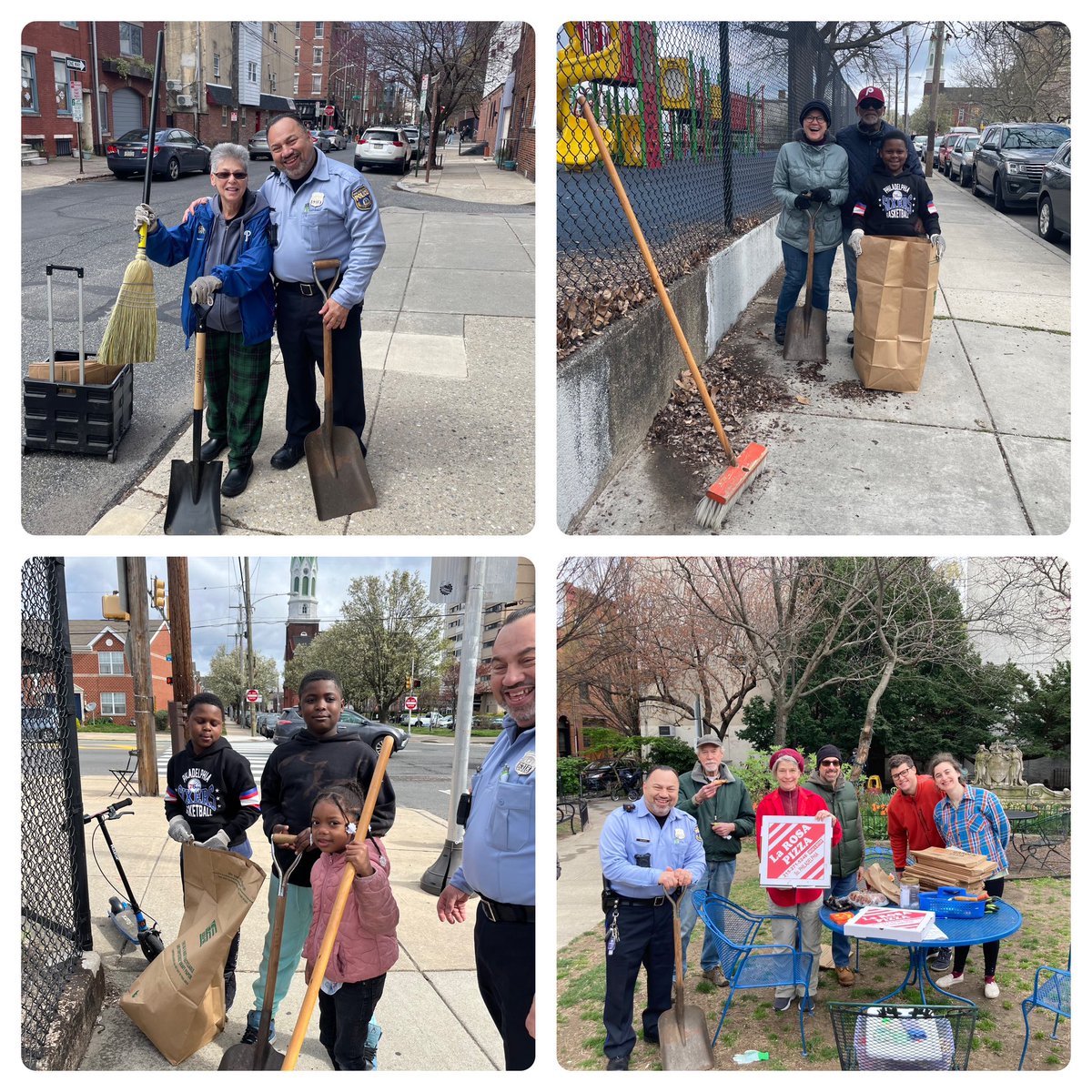 Spring Cleaning today at Sacks Playground, Palumbo Rec Center, and Cianfrani Park. Thank you @PPDSouthStreet and neighbors for helping keep our parks and neighborhoods clean!