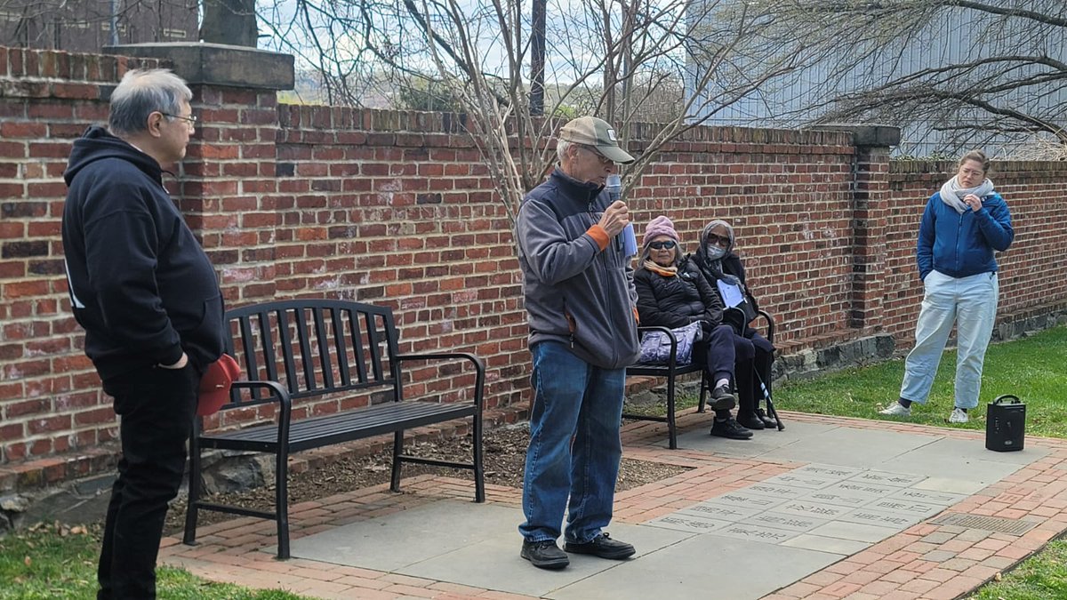 The 1882 Foundation in Washington, DC dedicated six memorial bricks at the Congressional Cemetery at the Chinese American Memorial.  Photos by Jessica Xiao.