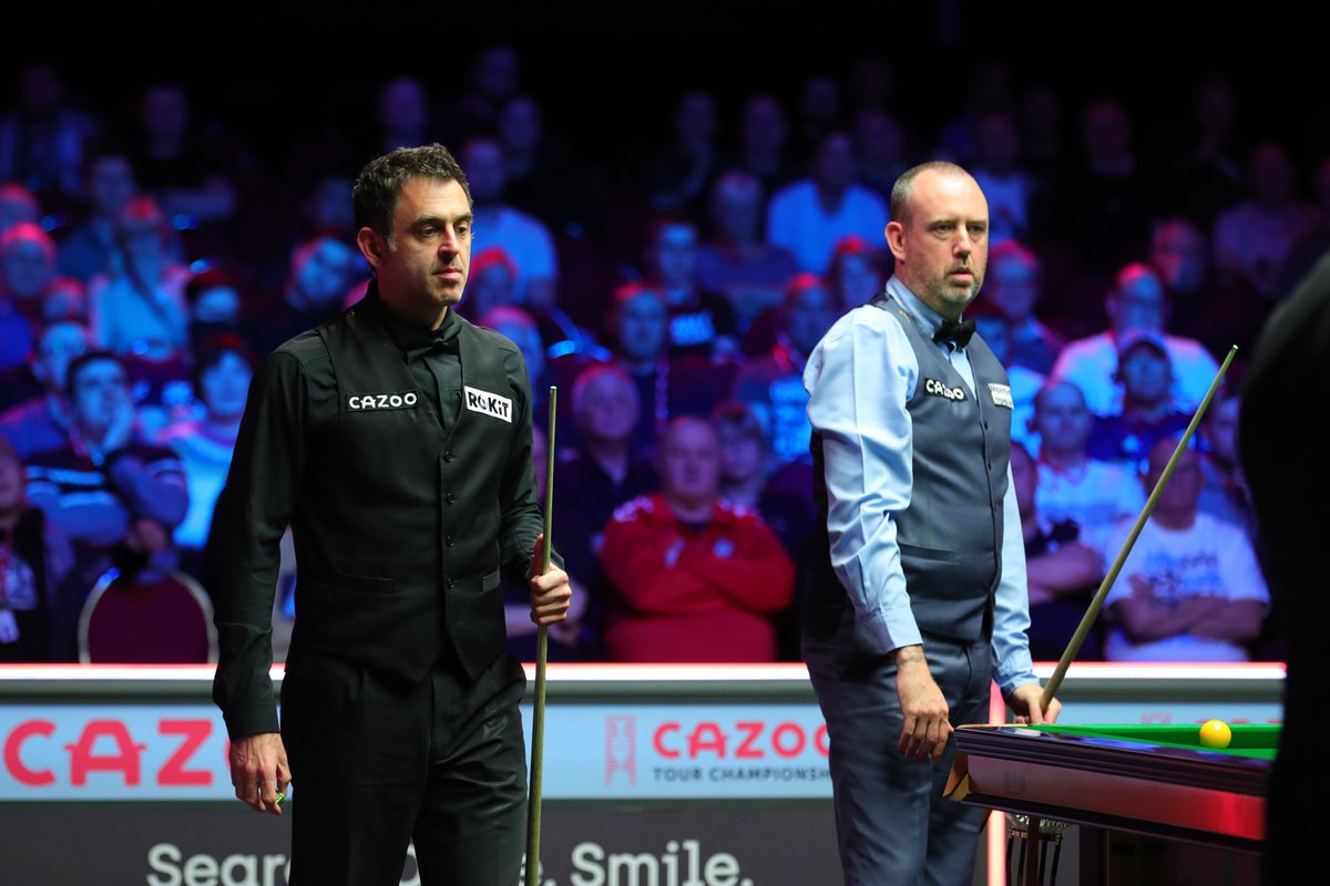 WeAreWST's tweet photo. Tomorrow will see the first ranking final between Ronnie O'Sullivan and Mark Williams since December 2000.

#TourChampionship | @JohnstonesTrade https://t.co/KIf0QMVF7B