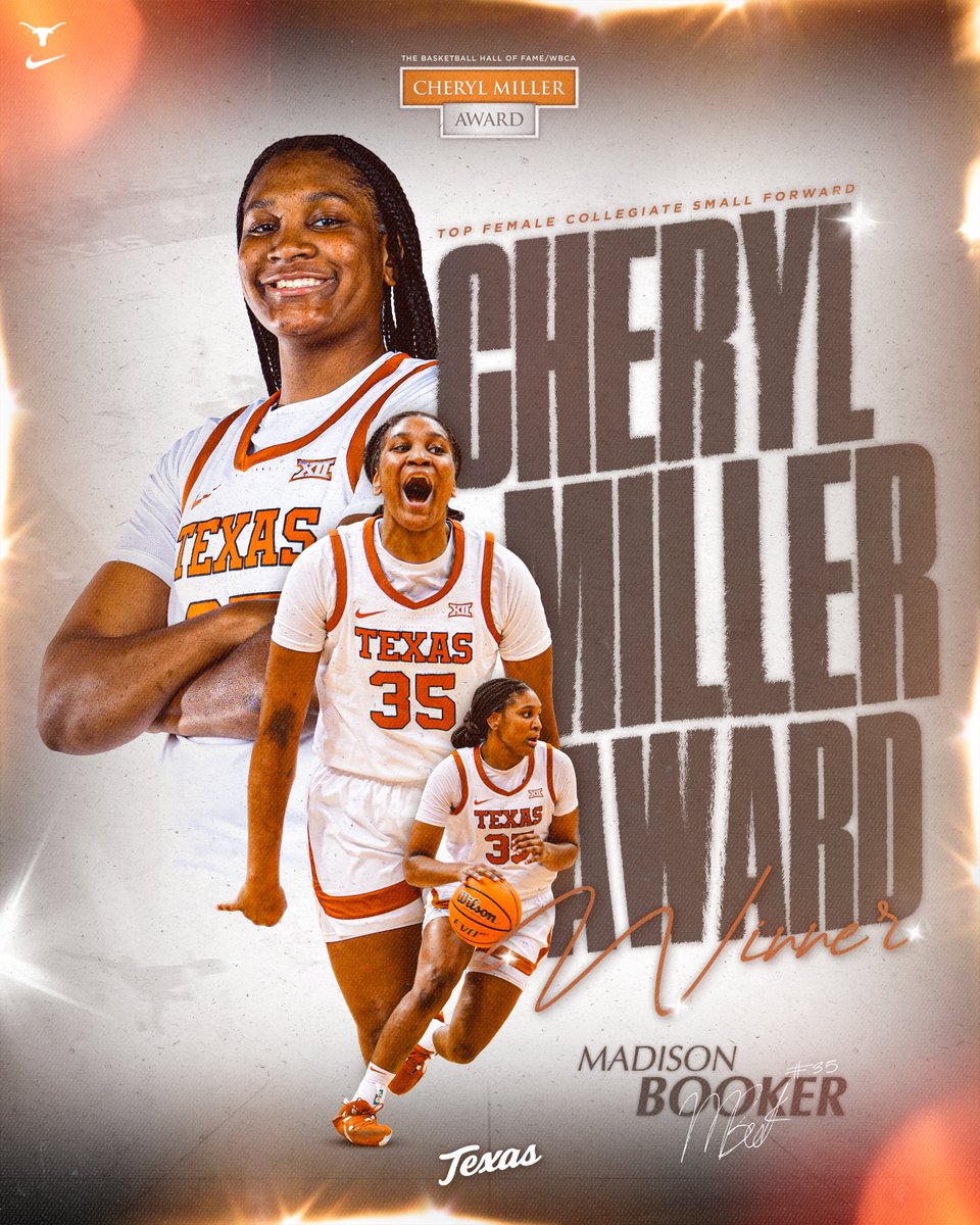 the best female collegiate small forward 🤘 #HookEm | #MillerAward