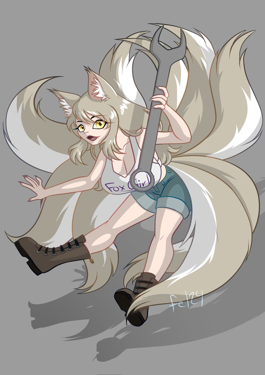 @Lost_Pause_ Well, I sent it on your discord, but I'll also send it here. Nine tailed Lily or Sayuri, as I like to call this variant! This one was done by @FelmireEcho