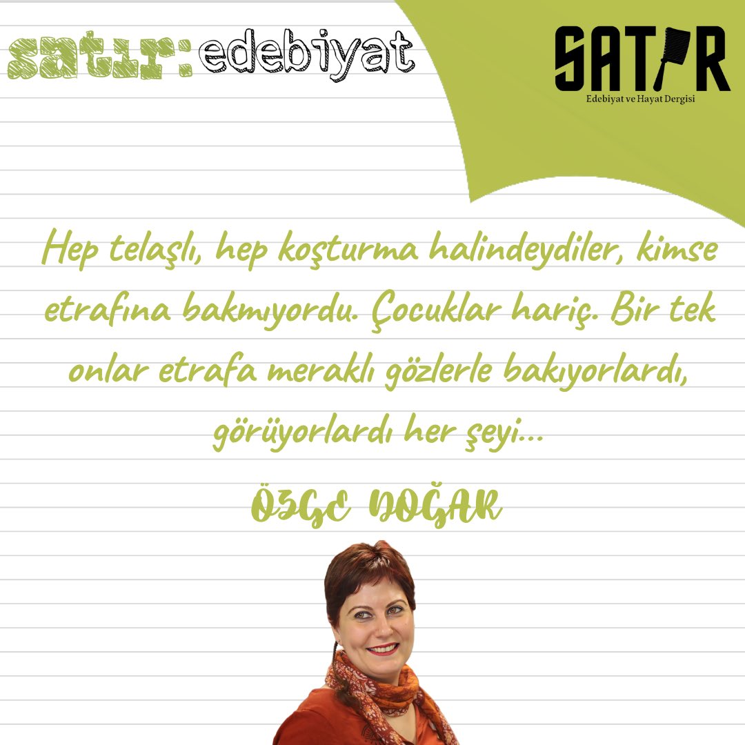 📢 Yazar Özge Doğar’ın konuk olduğu Yeni Sayfalar’ın 35. bölümü yarın saat 13.00’te YouTube kanalımızda. 🎙️ Kaçırmamak için abone olup bildirimleri açmayı unutmayınız. 📌 #satırdergisi #yenisayfalar #özgedoğar #renkliçiçeklerimvar #youtube #edebiyat @terskuleyayin