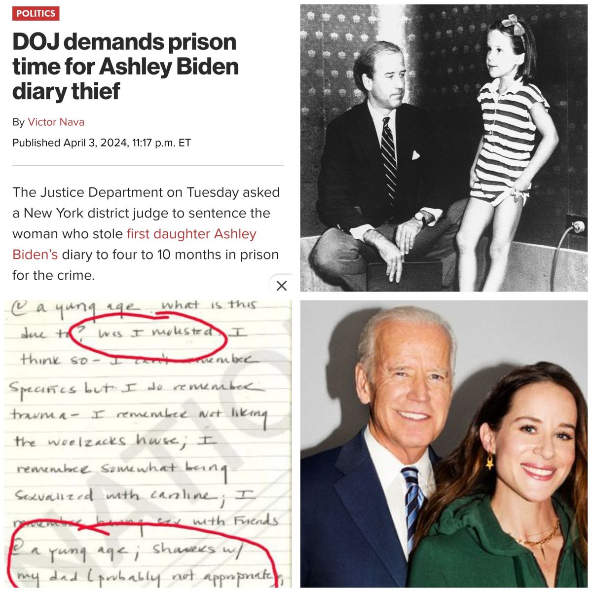 CHANEL-RION'S: Explosive #AshleyBiden Diary Confirmations 💥💥💥 📖Joe Biden is a p3dophile 📖Biden produces drug addicts for children 📖DOJ stretches truth to protect Biden Name x.com/ChanelRion/sta… 📖DOJ is the legal defense fund for the Biden Family 📖DOJ will prosecute…