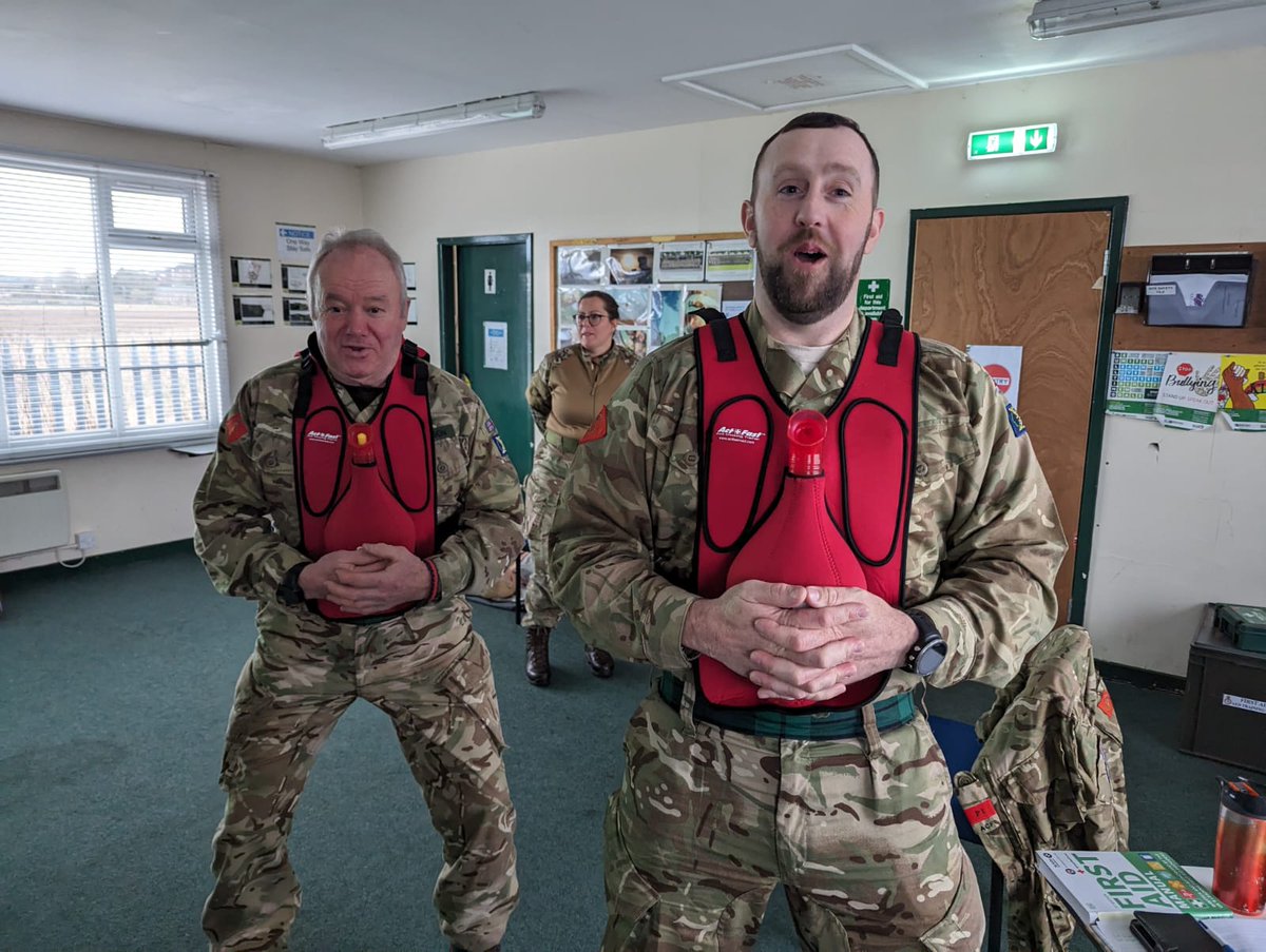 This weekend our Bn are hosting a #FirstAid at Work Course at #Dingwall to re-qualify CFAVs on their First Aid. #ArmyCadetsUK