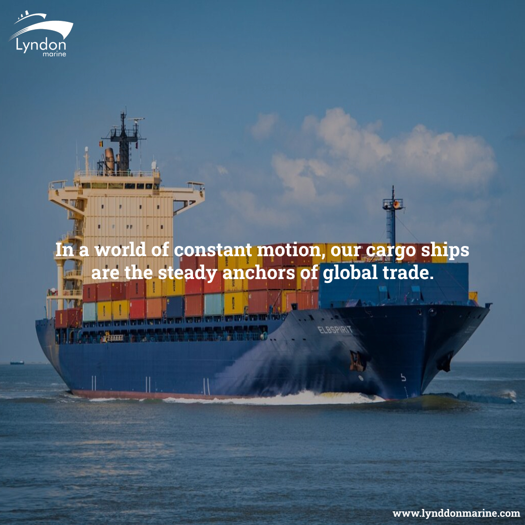 In a world of constant motion, our cargo ships are the steady anchors of global trade.

#lyndonmarine #PessimistComplains #OptimistMindset #RealistApproach #AdjustTheSails #PositiveOutlook #AdaptAndOvercome #MindsetMatters #EmbraceChange