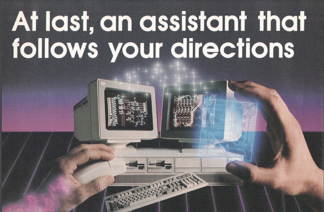 And you thought assistants were the new hot thing in tech? Byte magazine, October 1989.