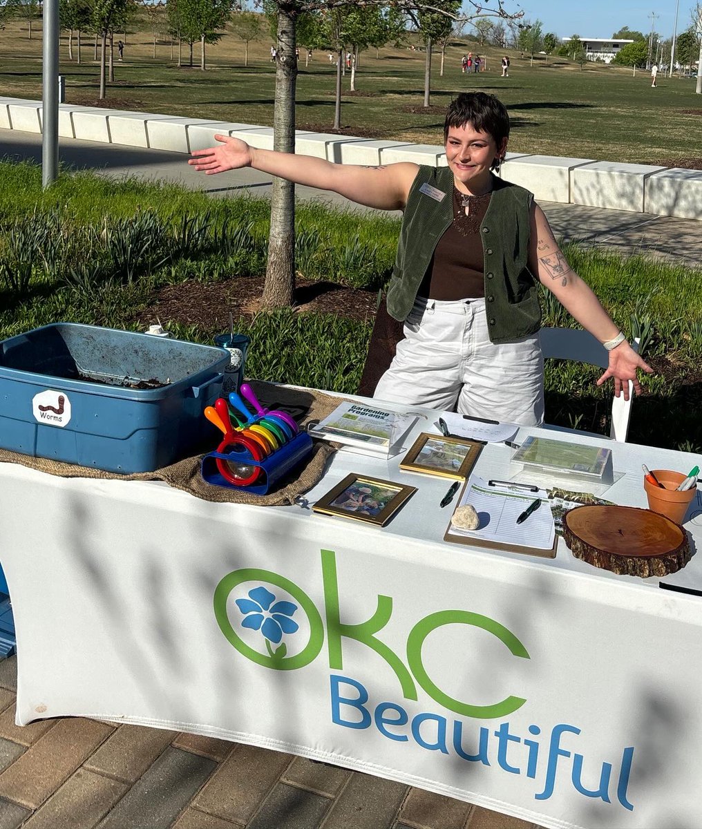 The @ScissortailPark Market is back in season! You can catch us here most Saturdays for environmental ed, activities, and resources. Thanks to everyone who stopped by to learn about composting and join in our conversation about connecting with nature. We’ll be back next week. 🤠