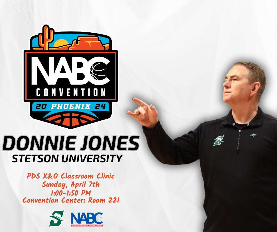 Join our head coach @DonnieJones in Phoenix as he will be a guest speaker for the @NABC1927 #AllHats 🎩