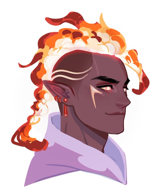 「fiery hair」 illustration images(Latest｜RT&Fav:50)