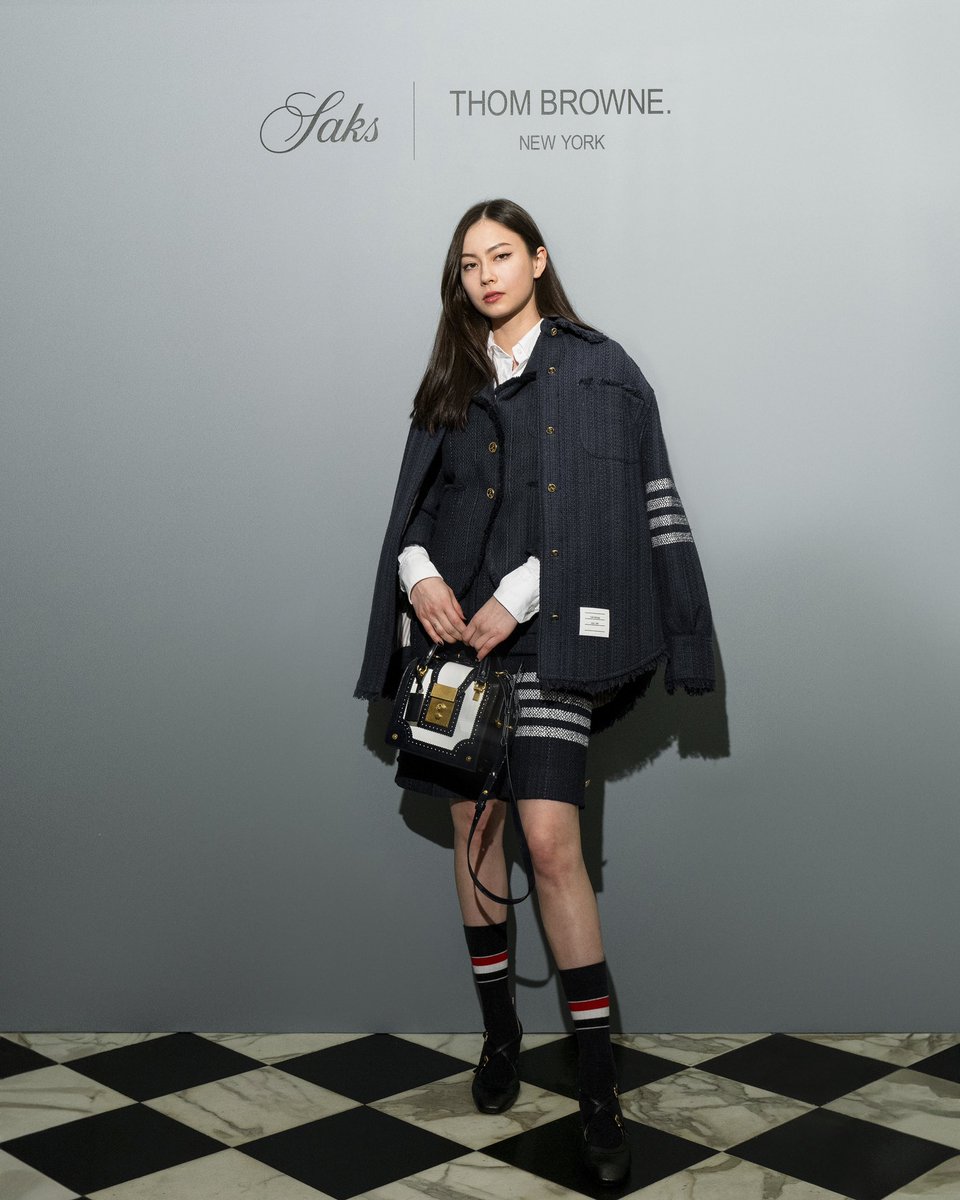 … lauren … lauren tsai joins thom browne for dinner at mr. chow in los angeles to celebrate the launch of the saks fifth avenue beverly hills in-store takeover and exclusive capsule collection. @lalachuu @saks #thombrowne #laurentsai #saks