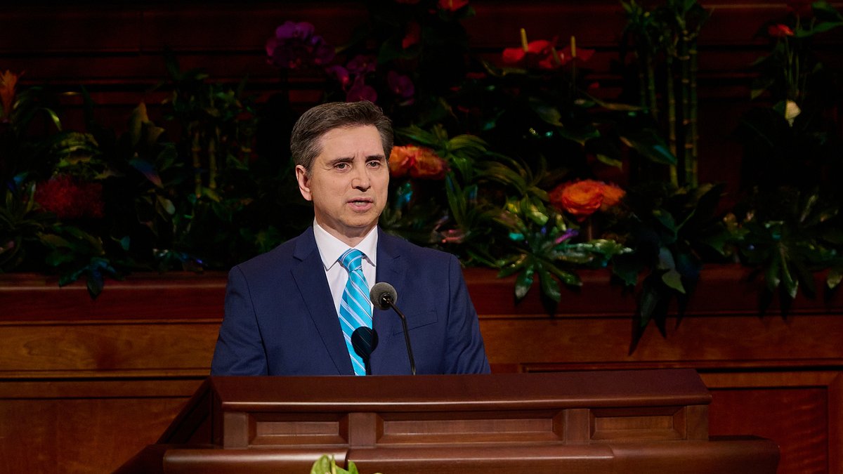 “This gospel is the answer for everything because Jesus Christ is the answer for everyone.” — Elder Massimo De Feo #GeneralConference
