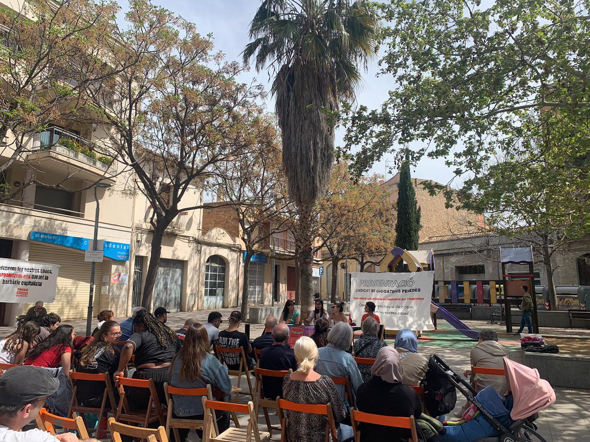 SindicatP's tweet photo. ���Presentació pública de la reactivació del Sindicat de Llogateres del Penedès. https://t.co/dUEDq68BaS