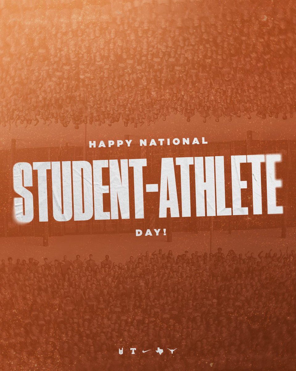 Happy National Student-Athlete Day, y’all! 🤘 #HookEm