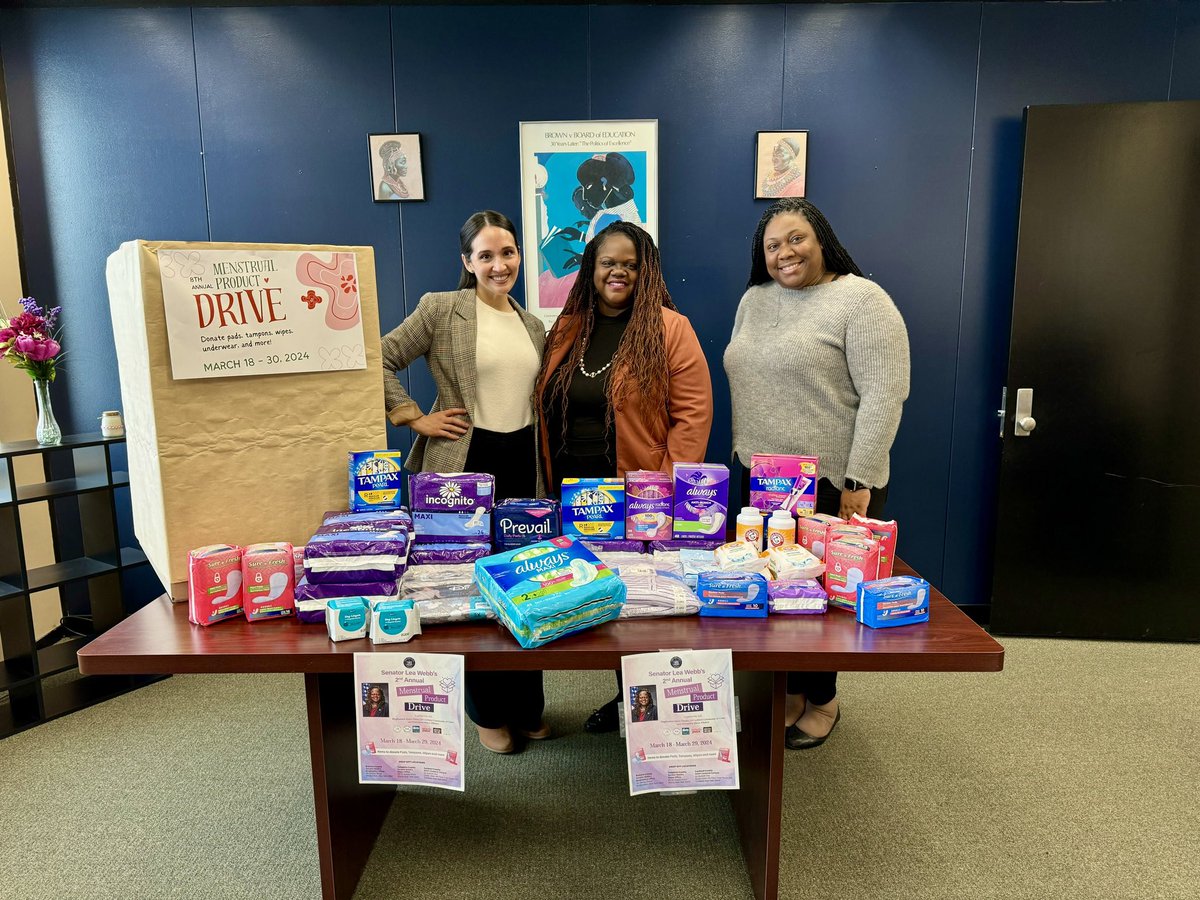 Thank you to everyone who supported my 2nd Annual Menstrual Product Drive! Teaming up with organizations like @BingMetroDoulas made it possible to provide these essential products to those in need. Together, we're breaking barriers and ensuring access for all.