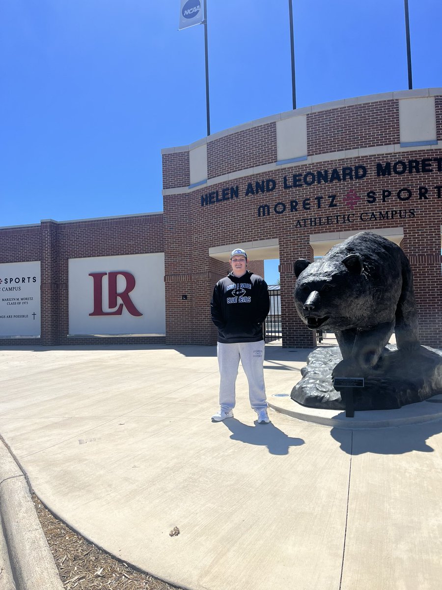 Had a great time at @LRBearsFootball Junior day today. Big thanks to @NickVagnoneLR and the rest of the coaching staff for the hospitality. @Mooresville_FB @CoachZMayo @phaberkamp @Gm4Sports @finisholacademy