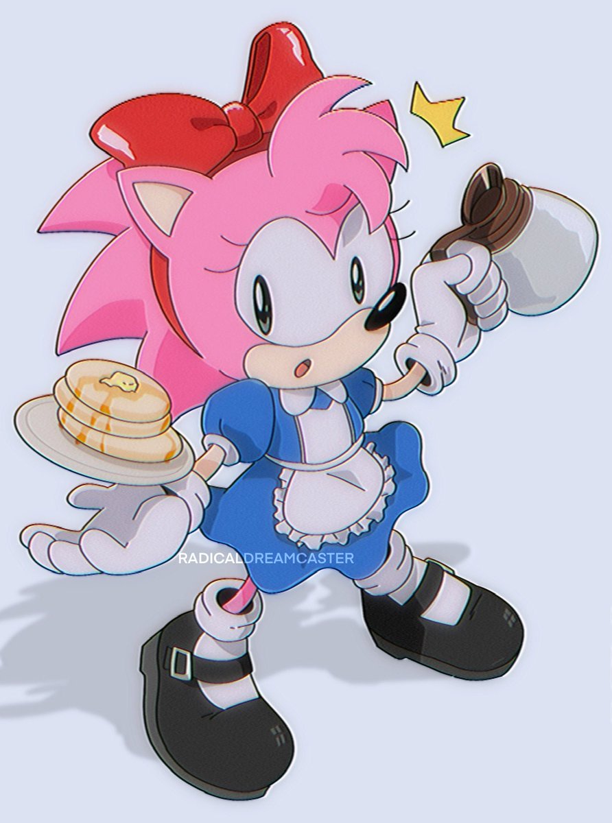 エミー・ローズ 「Which Sonic ihop meal did you get? (I go」|ラジカル・ドリームキャスターのイラスト