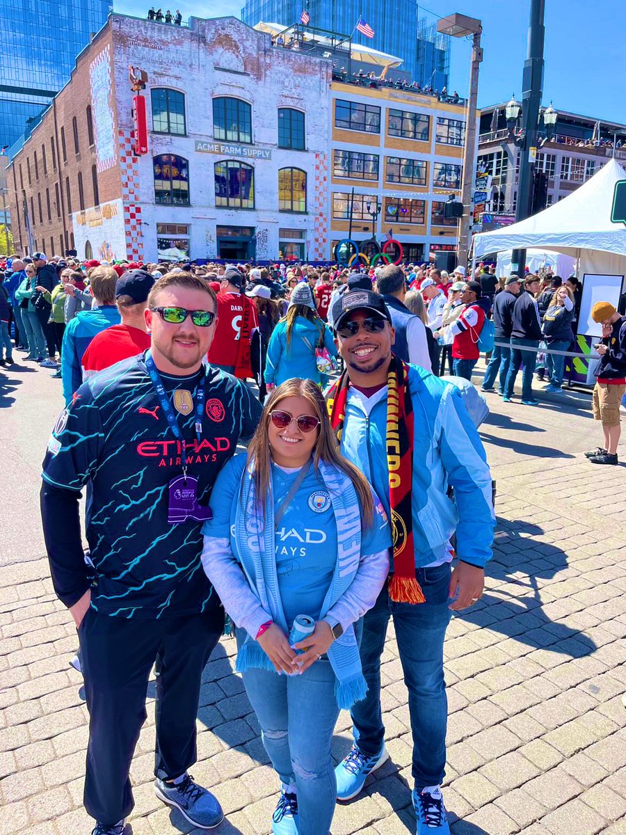 Rocket Cityzens 🤝 New York Sky Blues @newyorkskyblues #PLinNashville #ManchesterCity