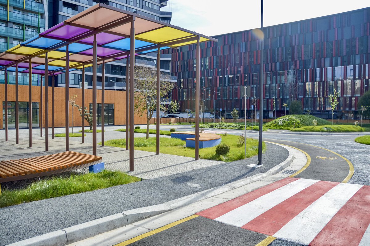 Located in the heart of the city and due to open this month, Tirana’s newest public space is a “Cycling School”; its second such facility. As part of the school curriculum, kids will be offered the opportunity to learn cycling skills and traffic rules in a fun and practical way.