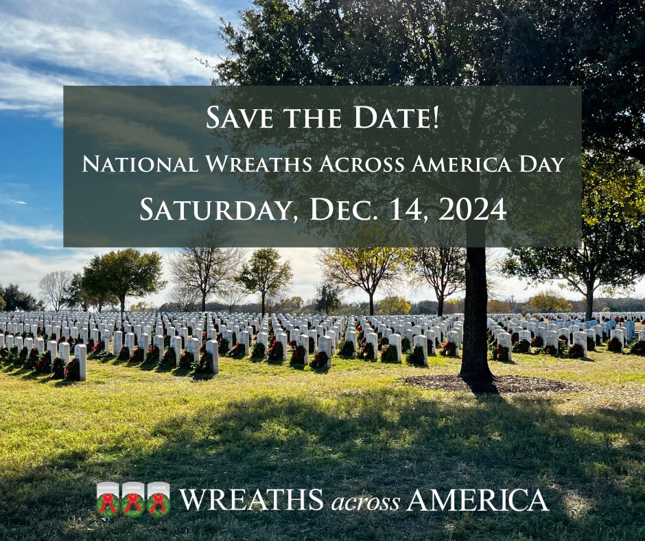 Join the mission, make a difference. National Wreaths Across America Day takes place on December 14, 2024!