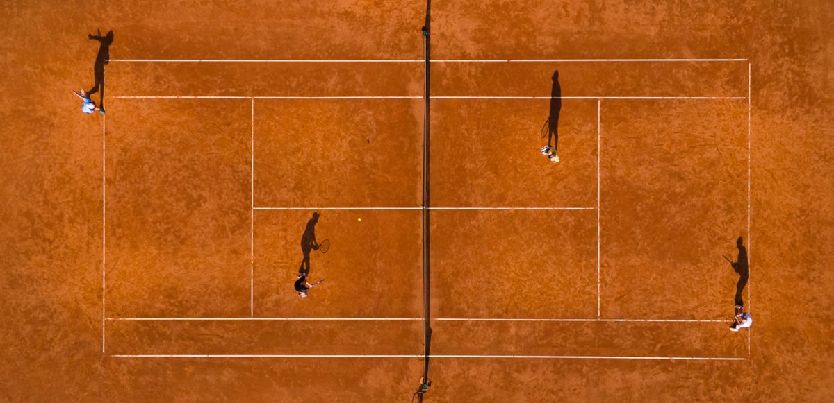 DJIGlobal's tweet image. Just a couple of shadows playing tennis 🎾 
📷 @zurandenis
#djimavic #skypixel