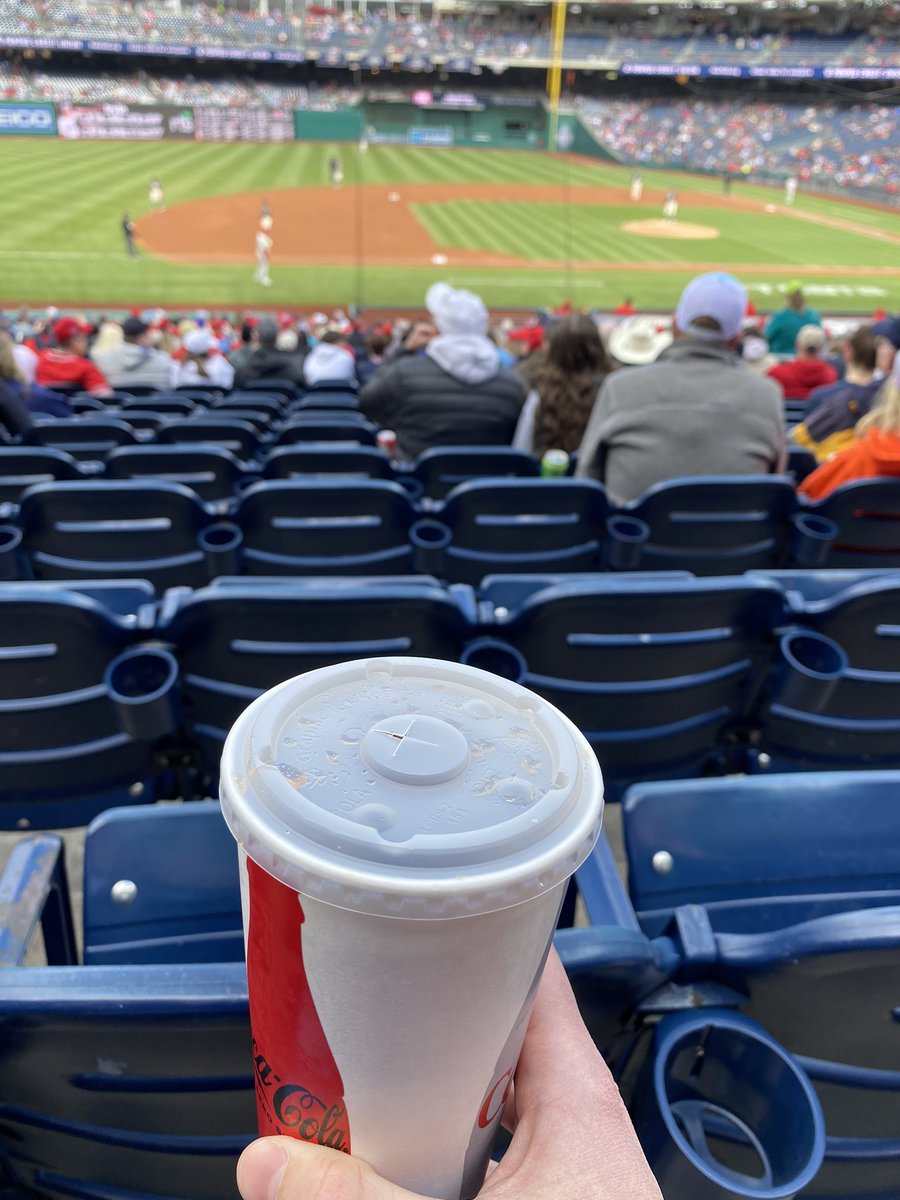 Shoutout to @Nationals for banning straws then selling soda like this