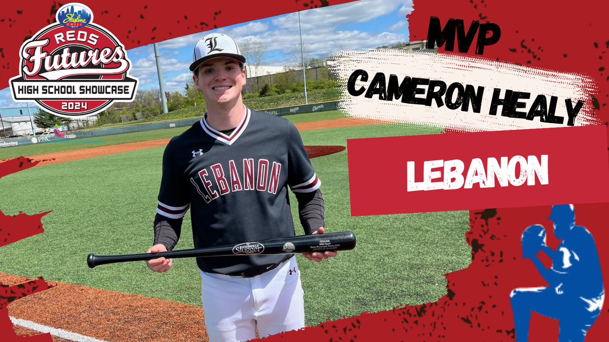 Reds HS Showcase (@redshsshowcase) on Twitter photo Congratulations to Cameron Healy, <a href="/LebanonHSBase23/">LebanonHSBaseball</a>, named #MVP of today's <a href="/Skyline_Chili/">Skyline Chili</a> <a href="/Reds/">Cincinnati Reds</a> Futures High School Showcase matchup against <a href="/WayneAthletics/">Wayne Athletics</a>. <a href="/SportsMed4Kids/">Cincinnati Children's Sports Medicine</a> <a href="/RedsCommunity/">Reds Community Fund</a> Congratulations to Cameron Healy, <a href="/LebanonHSBase23/">LebanonHSBaseball</a>, named #MVP of today's <a href="/Skyline_Chili/">Skyline Chili</a> <a href="/Reds/">Cincinnati Reds</a> Futures High School Showcase matchup against <a href="/WayneAthletics/">Wayne Athletics</a>. <a href="/SportsMed4Kids/">Cincinnati Children's Sports Medicine</a> <a href="/RedsCommunity/">Reds Community Fund</a>