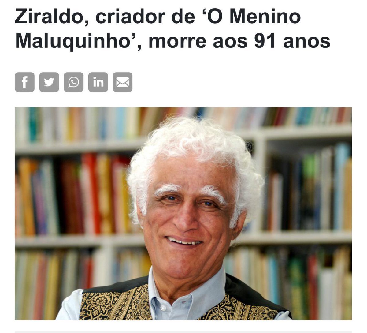 Ziraldo foi um dos escritores que melhor traduziu a mineiridade, com seus encantos , lirismos e contradições. Descansou o artista. Mas sua obra segue viva ❤️