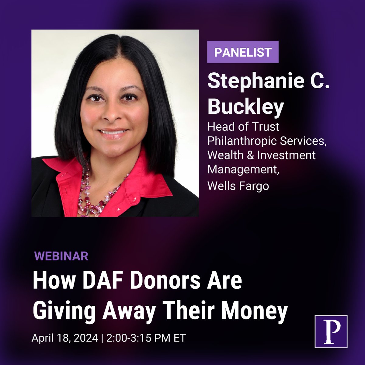 Unlock the power of DAF donors to fuel your fundraising efforts! Join us on April 18th for a #philwebinar to glean insights from Stephanie Buckley of @WellsFargo on the $200 billion world of donor-advised funds. Save 20% with early bird discount: bit.ly/3xi0AlZ