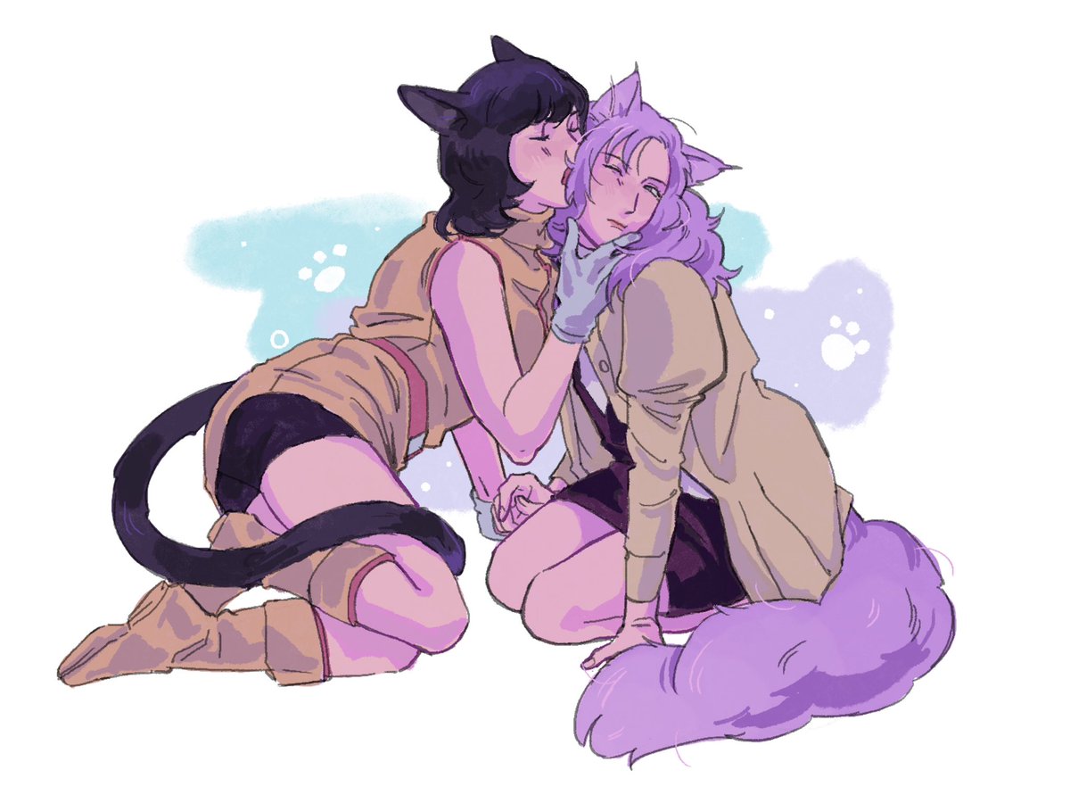 fa and rosammy. 😐 but theyre cats. 
ロザファ