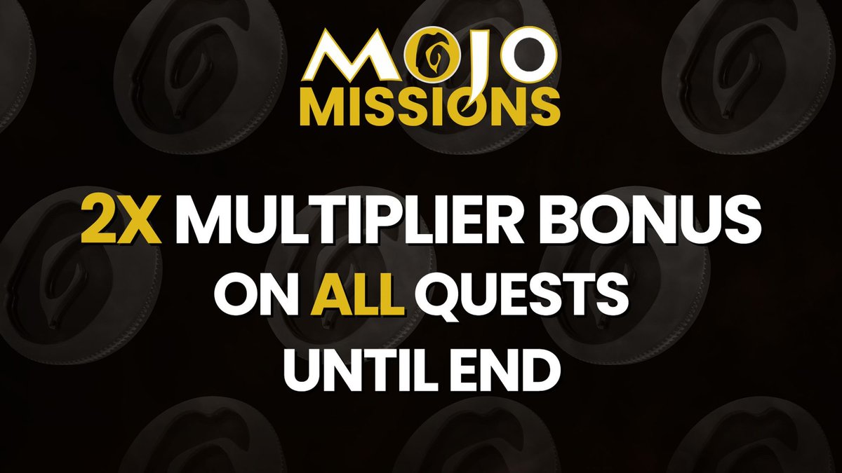MOJO FRENZY IS LIVE! 🪐 A 2x MULTIPLIER is now active on ALL Mojo Missions until the campaign's end!    On top of that, you can now REFER friends to receive Mojo Social Airdrop Points!   It's never too late to start farming 

$MOJO <a href="/WeArePlanetMojo/">Mojo AI 🌱</a> #MIvsDC #ViratKohli #Ghaziabad