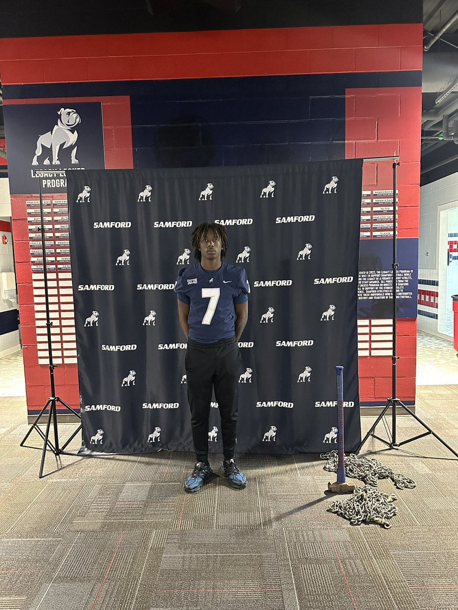 Had a great day @SamfordFootball can’t wait to come back and camp! @RickyTurner19 @NP_Florida