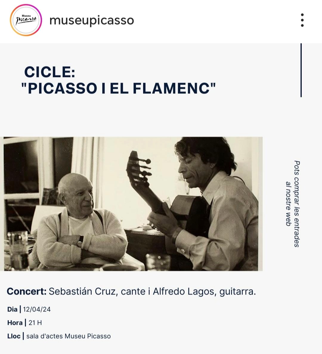 Esta próxima semana regresamos y llevamos el Flamenco a la #SalaSandaru y al #MuseuPicasso