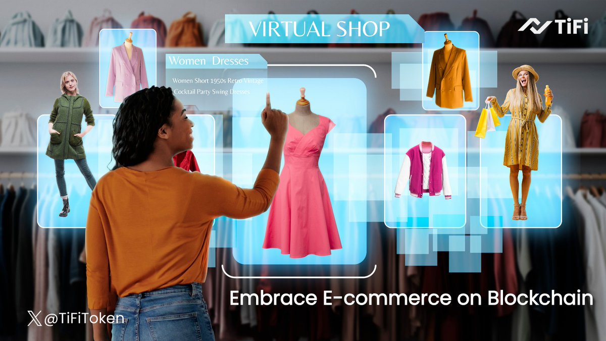 Step into the future of fashion with TiFi's Virtual Shop! 👗✨ Where blockchain meets the runway. #FashionForward #BlockchainBoutique #TiFiTrends