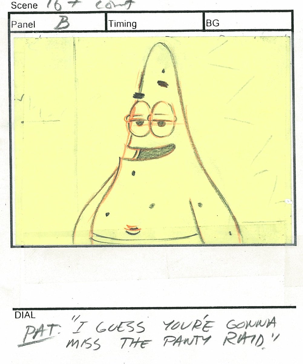 A storyboard from the episode 'Mid-Life Crustacean.'